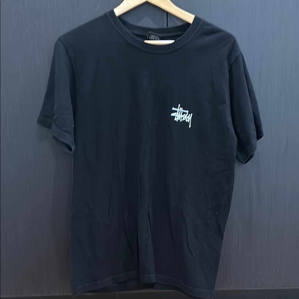 Stussy Black Short Sleeve Tee Classic Cotton